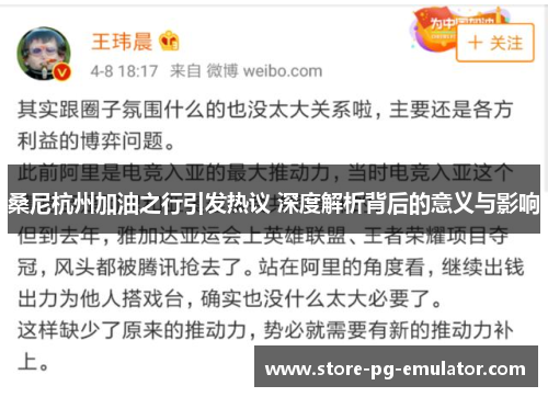 桑尼杭州加油之行引发热议 深度解析背后的意义与影响